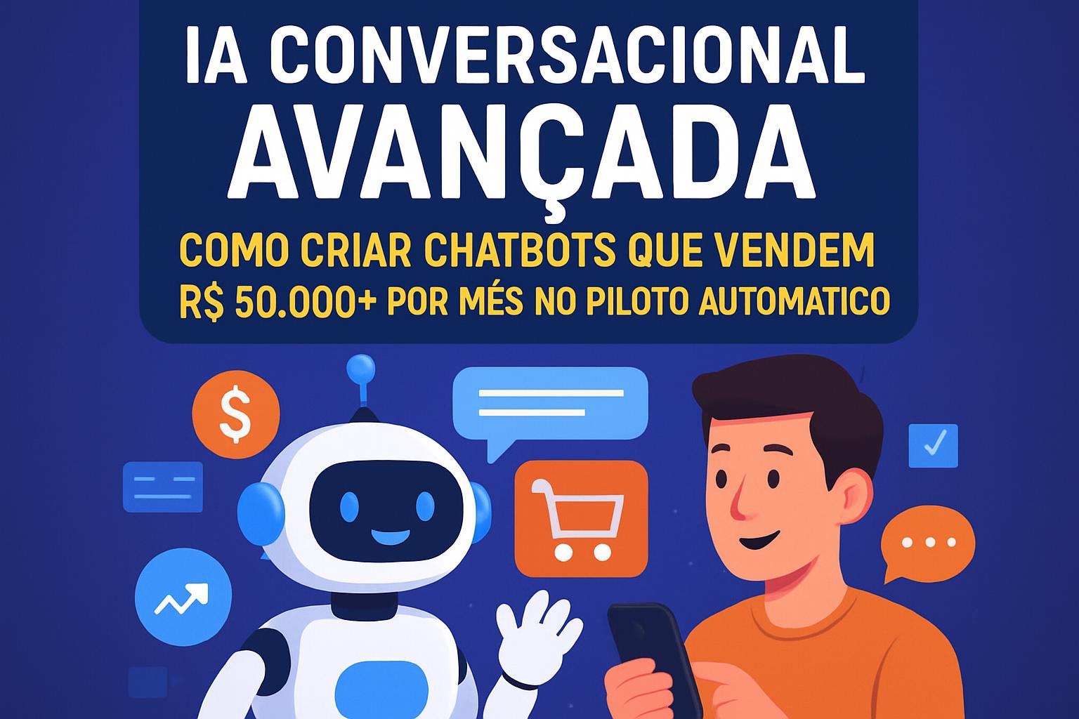 IA Conversacional Avançada: Como Criar Chatbots que Vendem R$ 50.000+ Por Mês no Piloto Automático - GanheComIA
